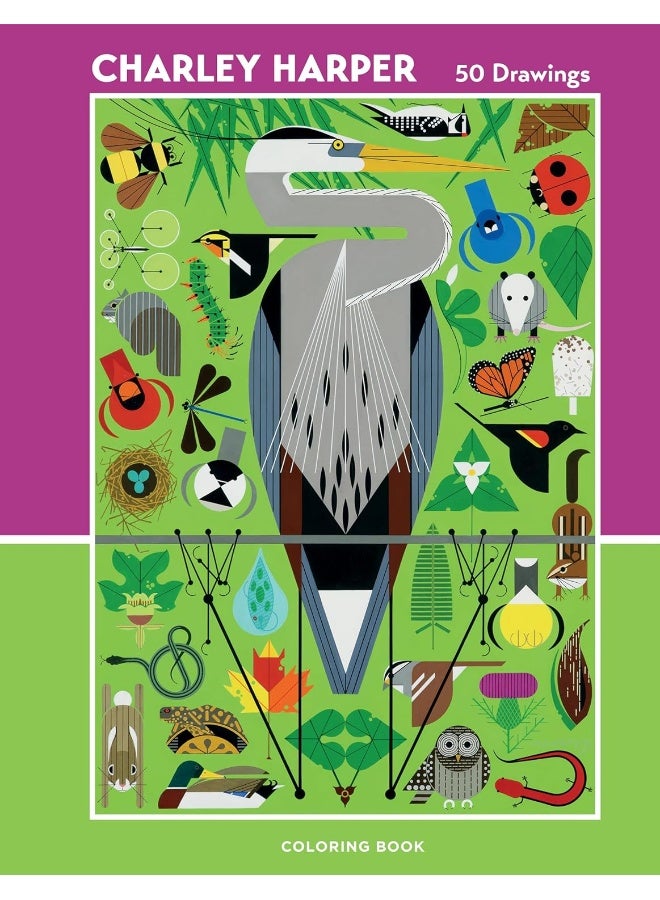 Charley Harper 50 Drawings Coloring Book