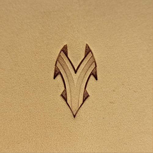 DandS ltd Basket Weave Leather Stamp Tool, Professional Metal Craft Tool for Leatherworking, Embossing, Carving & Stamping Projects, Belts, Wallets & DIY, Compatible with Mallet, #163B - Image 3