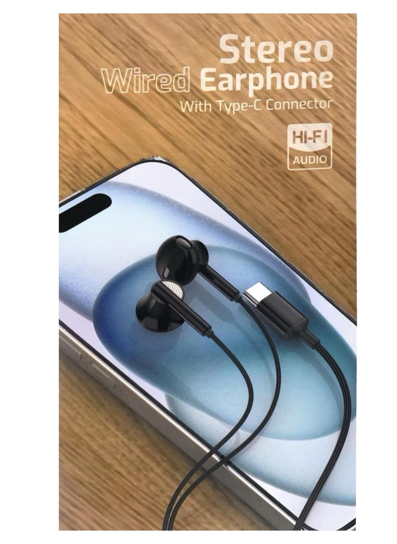 LEVORE - Stereo Wired Earphone With Type-C Connector - Image 1