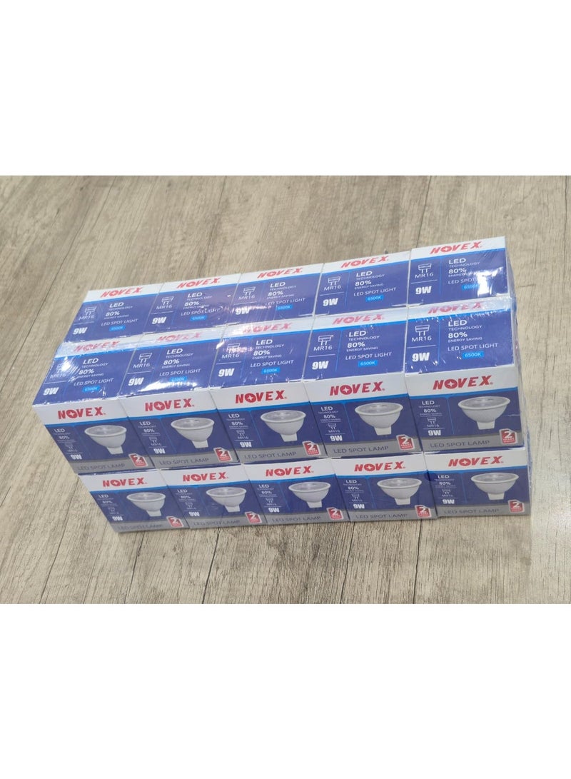 NOVEX 9W MR16 LED Spotlight – Daylight 6500K VALUE PACK OF 10 | BULK SAVINGS | PROFESSIONAL GRADE - Image 5