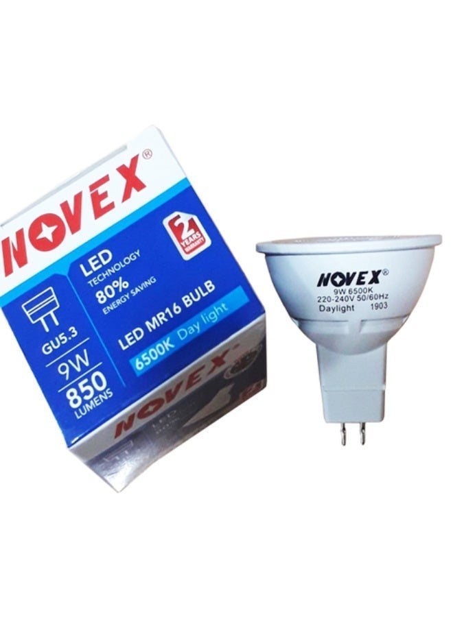 NOVEX 9W MR16 LED Spotlight – Daylight 6500K VALUE PACK OF 10 | BULK SAVINGS | PROFESSIONAL GRADE - Image 2