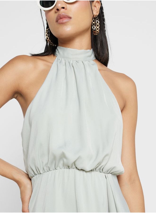 Ginger - Ruffled Halter Neck Dress - Image 1