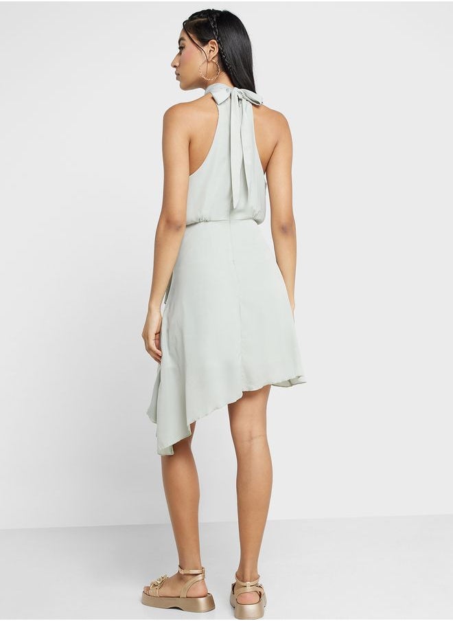 Ginger - Ruffled Halter Neck Dress - Image 1
