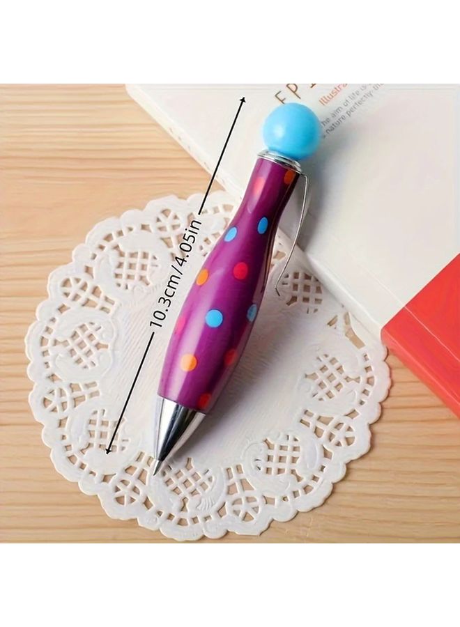 7pcs Mixed Colors Mini Bowling Ball Pens Retractable For School Office Supplies - Image 5