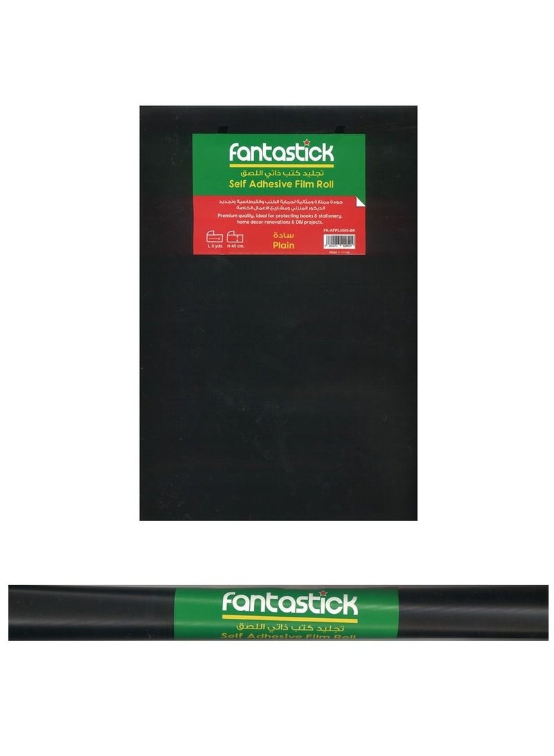 Fantastick رول فيلم لاصق ذاتي اللون أسود 5 ياردات - Image 3