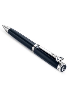 POLICE Batang Blue Stainless Steel Twisted Closure Pen with Silver Trims  - Image 2