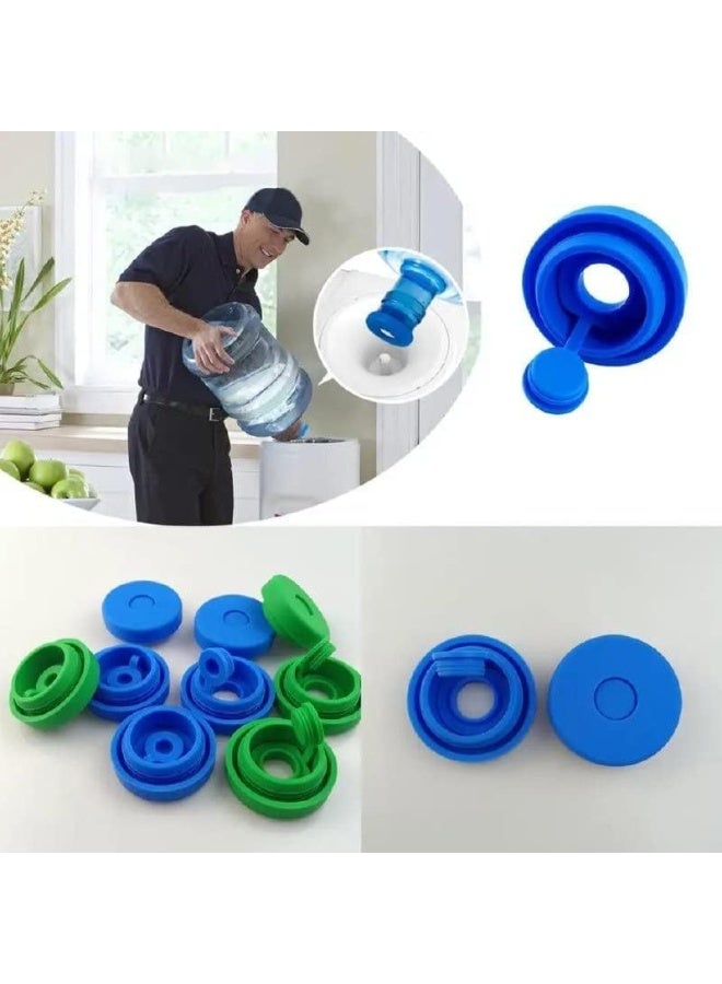 Generic 2 Packs Click Open Extended Wide Non Spill Lid, 5 Gallon Water Jug Cover, Non Spill Silicone Replacement Cover Fits 55mm 3 Gallon and 5 Gallon - Image 2