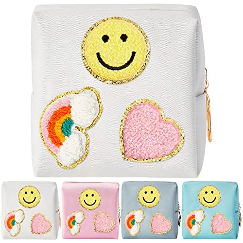airogym Period Bag for Women, Sanitary Napkin Storage Bag, Functional PU Leather Sanitary Pad Bags for Panty Liners, Tampons, Menstrual Cup Pouches, Sanitary Pads Organizer with Zipper - Image 1