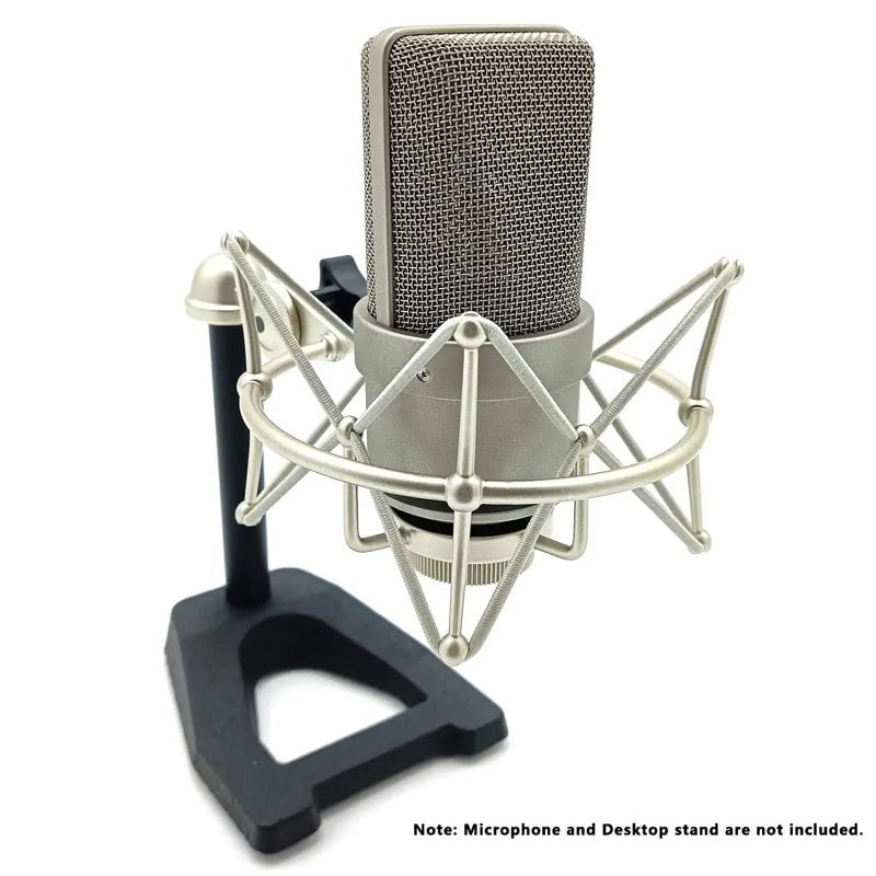 Grneric Metal Microphone Shockmount & Stand for Neumann TLM 103/M147 - Silver - Image 2