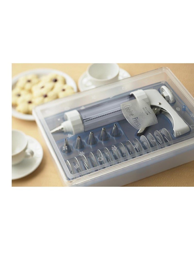 Kuhn Rikon Kuhn Rikon Clear Cookie Press with Decorating Tips and Storage Box  - Image 3