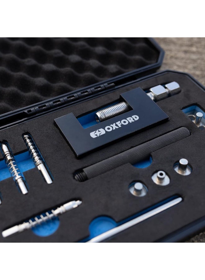 Oxford Chain Tool Pro 3 in 1 | Motorcycle Chain Breaker & Riveting Tool. With Carry Case. - Image 4
