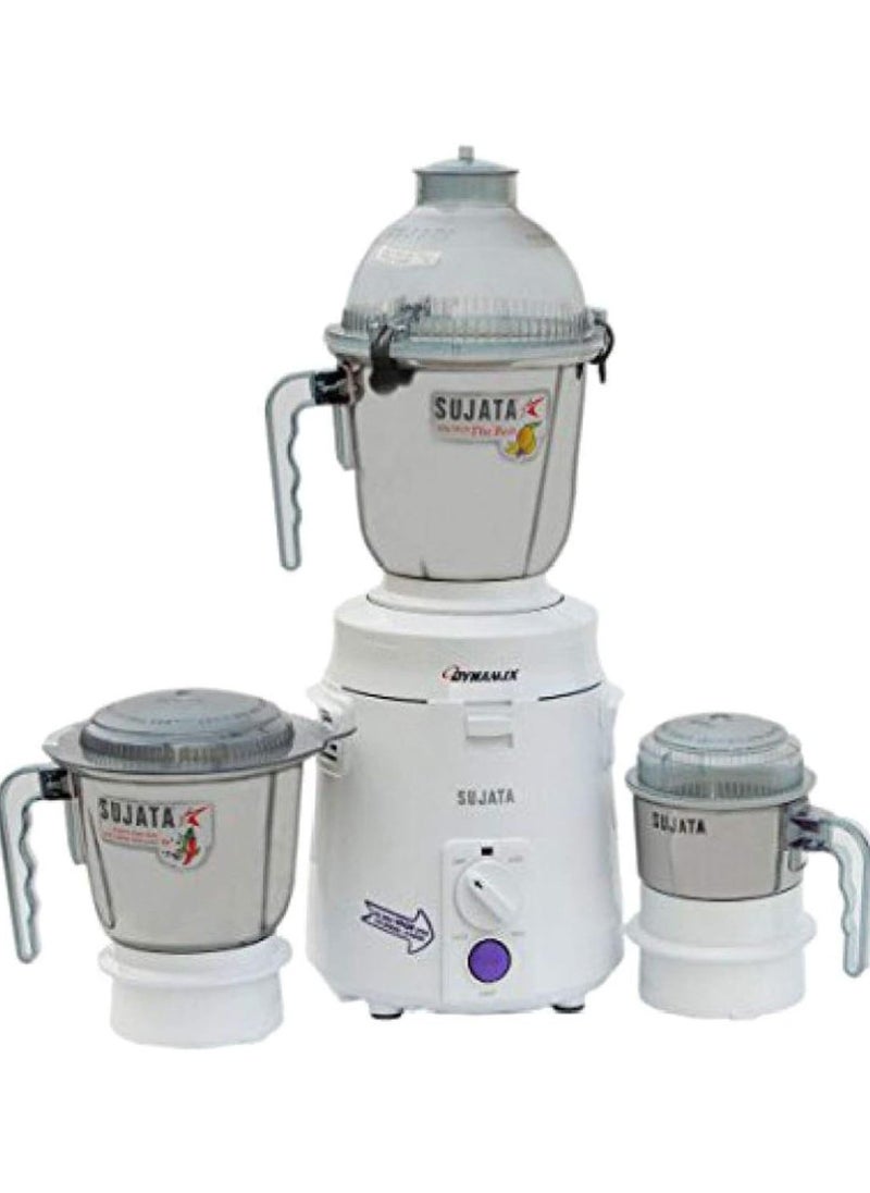 SUJATA - Sujata Dynamix, Mixer Grinder, 900 Watts, 3 Jars (White) - Image 1