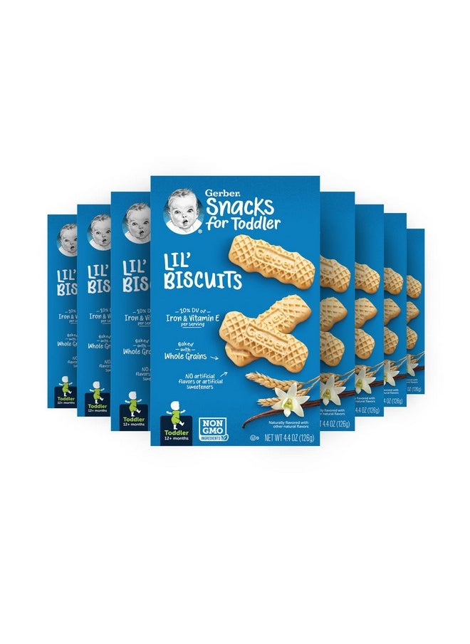 Gerber Gerber Snacks for Baby Lil Biscuits, 4.44 Ounce (Pack of 8)  - Image 1
