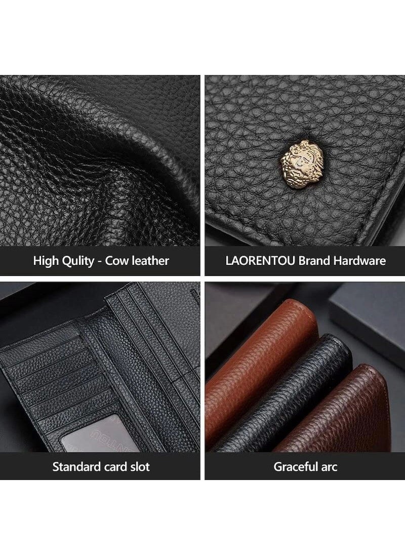 LAORENTOU - Salvatore Hand Made Italian Genuine Leather Long Men's Wallet - Men's Card Holder - Image 1