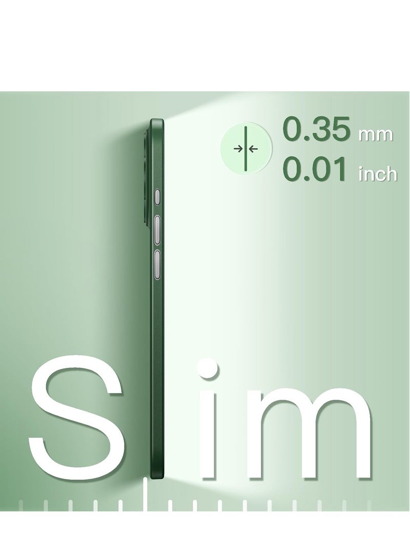 ELTRAZONE Ultra Slim (0.35mm Thin) Case for iPhone 14 Pro Max 6.7-Inch, Camera Lens Cover Full Protection, Lightweight Matte Finish PP Hard Minimalist Case, Support Wireless Charging (Midnight Green) - Image 3