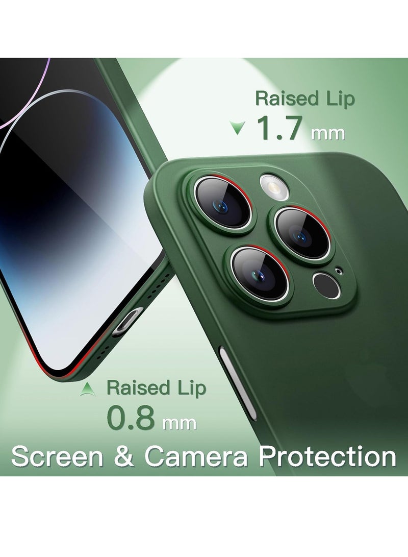 ELTRAZONE Ultra Slim (0.35mm Thin) Case for iPhone 14 Pro Max 6.7-Inch, Camera Lens Cover Full Protection, Lightweight Matte Finish PP Hard Minimalist Case, Support Wireless Charging (Midnight Green) - Image 4