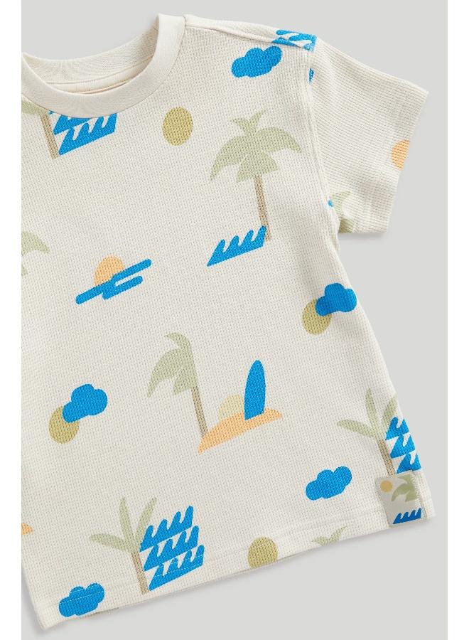 mothercare Ocean Waffle T-Shirt  - Image 2