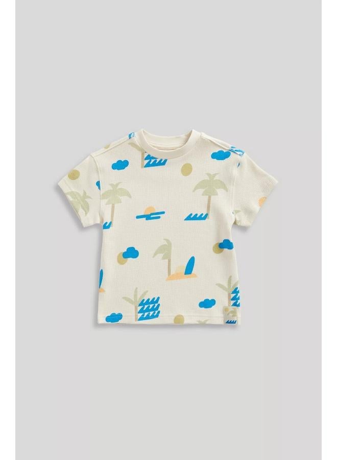 mothercare Ocean Waffle T-Shirt  - Image 1