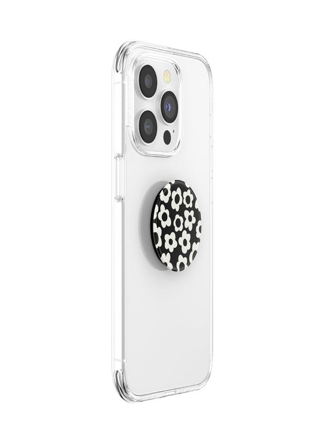 PopSockets Phone Grip with Expanding Kickstand, Adhesive Grip - Black Mod Flower - Image 3