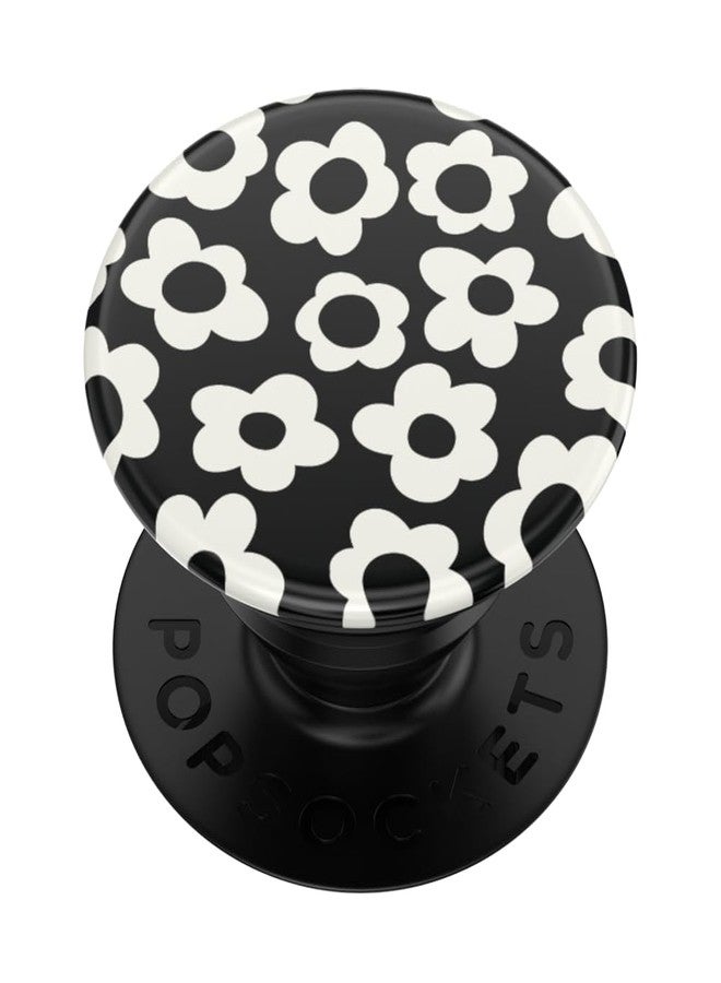 PopSockets Phone Grip with Expanding Kickstand, Adhesive Grip - Black Mod Flower - Image 1