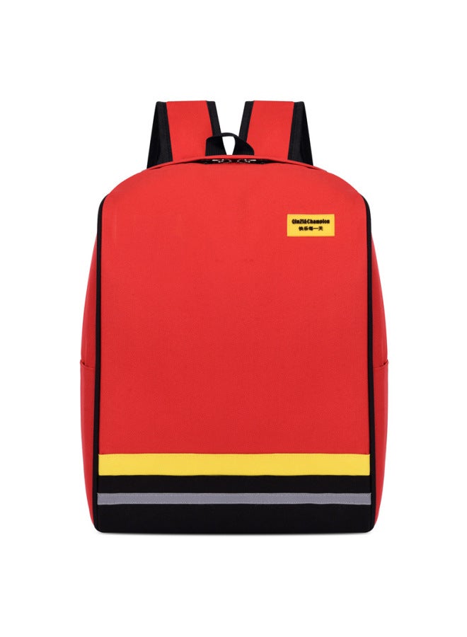 Primary School Student Schoolbag Customized Printing Backpack Junior High School Student Training Class Guidance Education Institution Printed Logo-Color:Red Small Size - Image 1