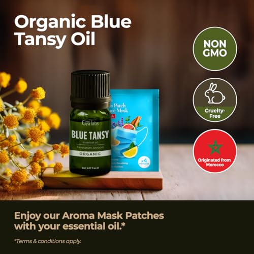 gya labs 100 Pure Blue Tansy Essential Oil 017 Fl Oz Blue Tansy Oil for Hair Skin Diffuser Aromatherapy DIY Candle Making Scent - Image 3