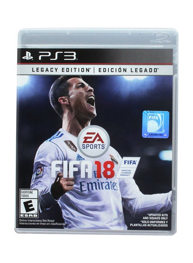 إي أيه لعبة FIFA 18 لجهاز الألعاب بلايستيشن 4، النسخة العالمية - رياضات - playstation_3_ps3 - Image 1