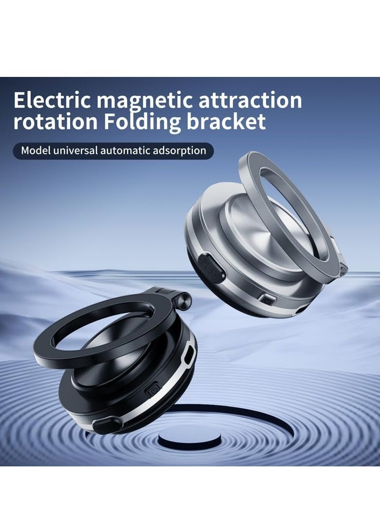 XICEN Magnetic Car Phone Mount Stand, 360° Rotating Vacuum Suction Cup Phone Holder for Car, Compatible with iPhone Android, Suitable for Car/Mirro/Kitchen/Gym/Bathroom (Silver) - Image 3