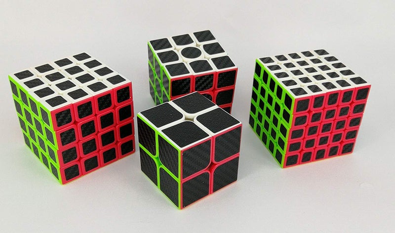 CFMOUR Speed Cube 2x2 3x3 4x4 5x5 Set, Fast Magic Cube Bundle for Kids, Smooth Carbon Fiber Cubes, Puzzle Toys - Image 4