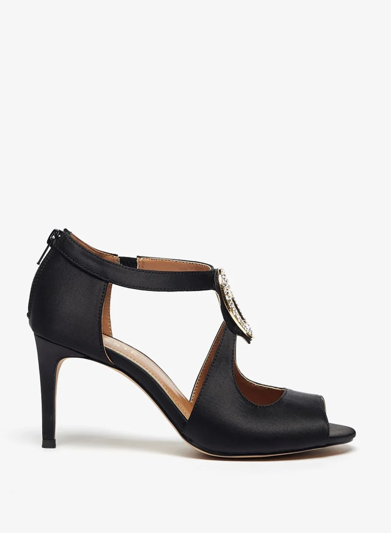 Celeste Ankle Strap Peep Toe Pumps