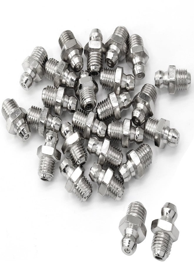 LDEXIN 25pcs 8mm x 1mm M8 Male Thread Straight Hydraulic Grease Fitting Assortment Kit Zerk Nozzle Fittings for Excavators - Image 1