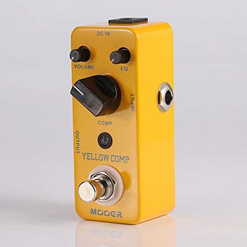 MOOER Yellow Compressor Comp guitar pedal bass compressor, True Bypass guitar compression, adjustable EQ and volume, portable mini size. - Image 3