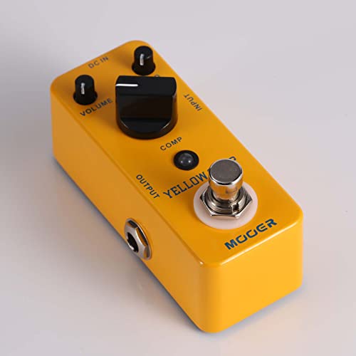 MOOER Yellow Compressor Comp guitar pedal bass compressor, True Bypass guitar compression, adjustable EQ and volume, portable mini size. - Image 2