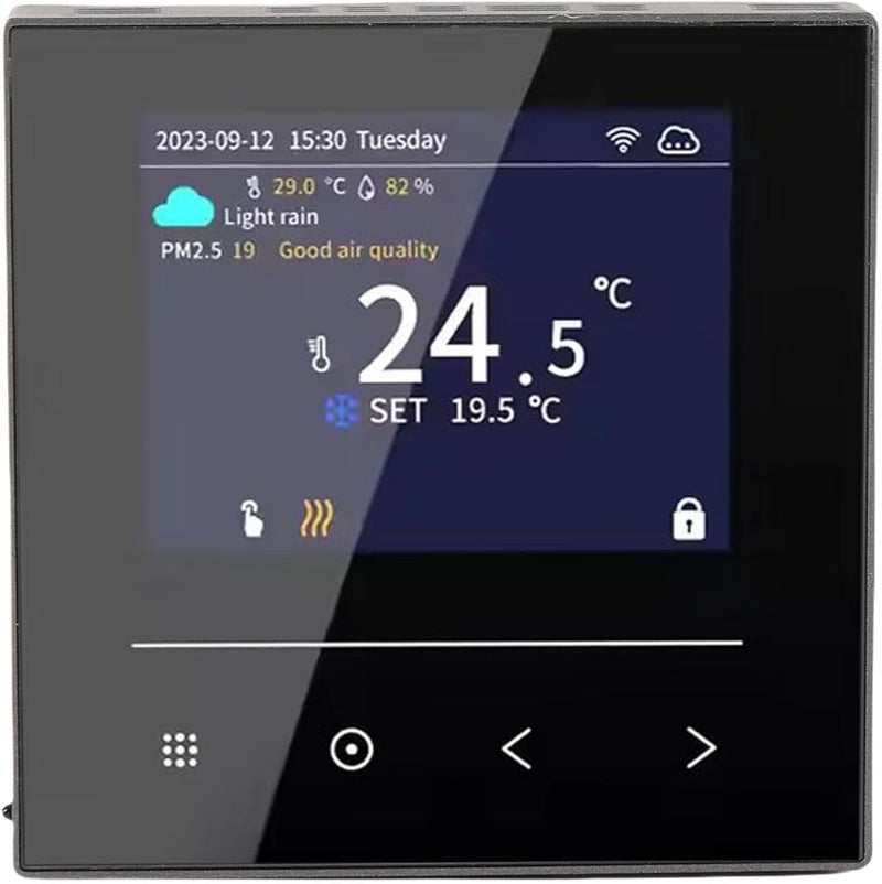 WiFi Smart Thermostat for Electric Floor Heating with Color LCD Screen ABS Material - Image 2