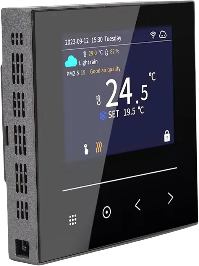 WiFi Smart Thermostat for Electric Floor Heating with Color LCD Screen ABS Material - Image 4