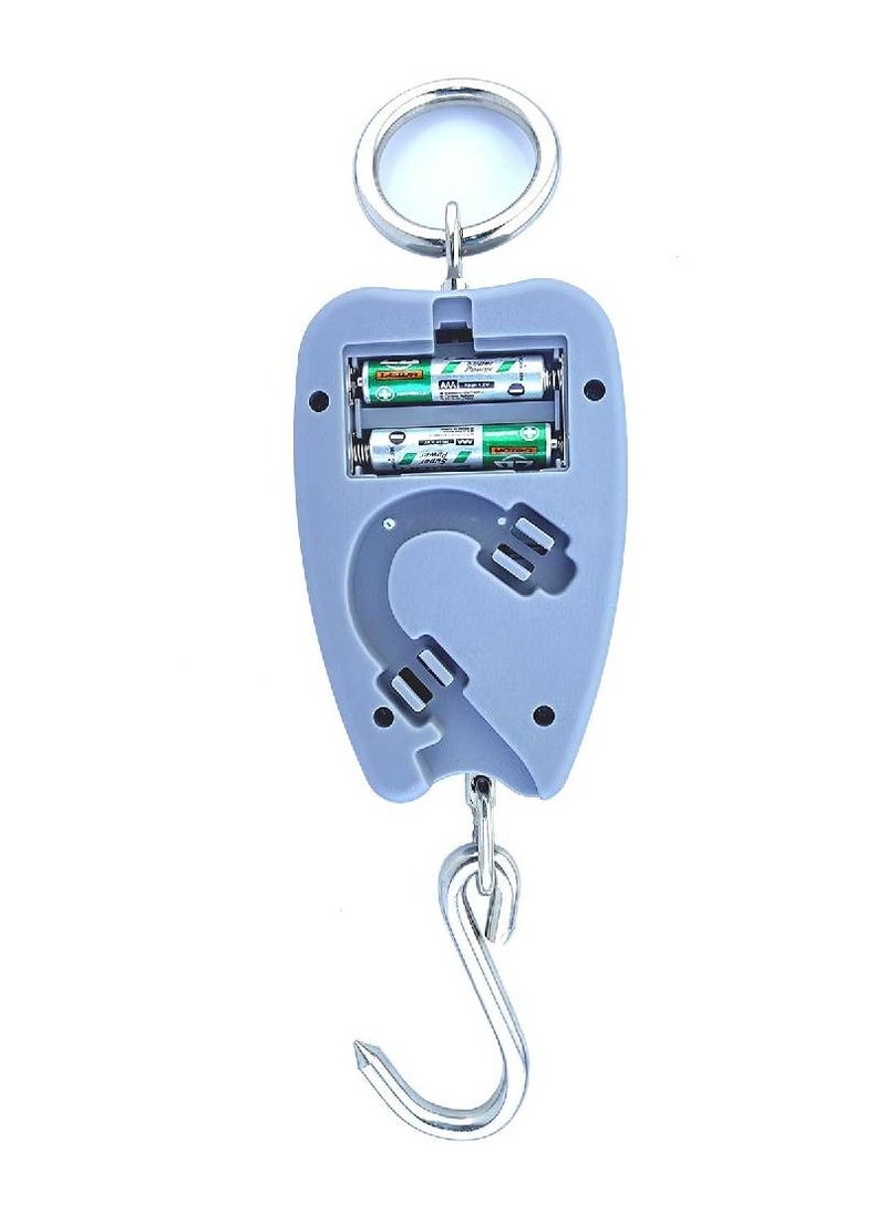 Generic - Mini Crane Scale 200kg Hanging Scale Digital Hanging Scale Weighing Scale with 2 AA Battery Free Weighing Scale (Black) (Mini Crane Scale - Image 1