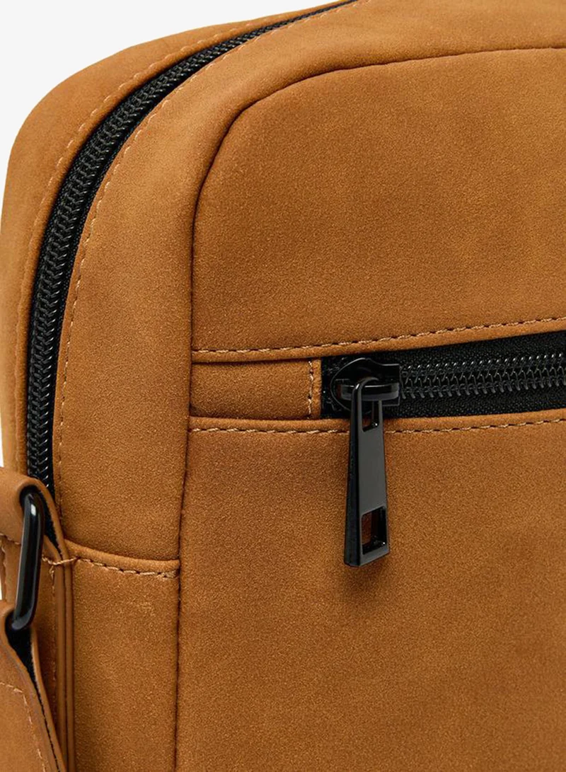 Duchini TAN Men Adjustable Strap Crossbody Bag for Men | Best Price UAE