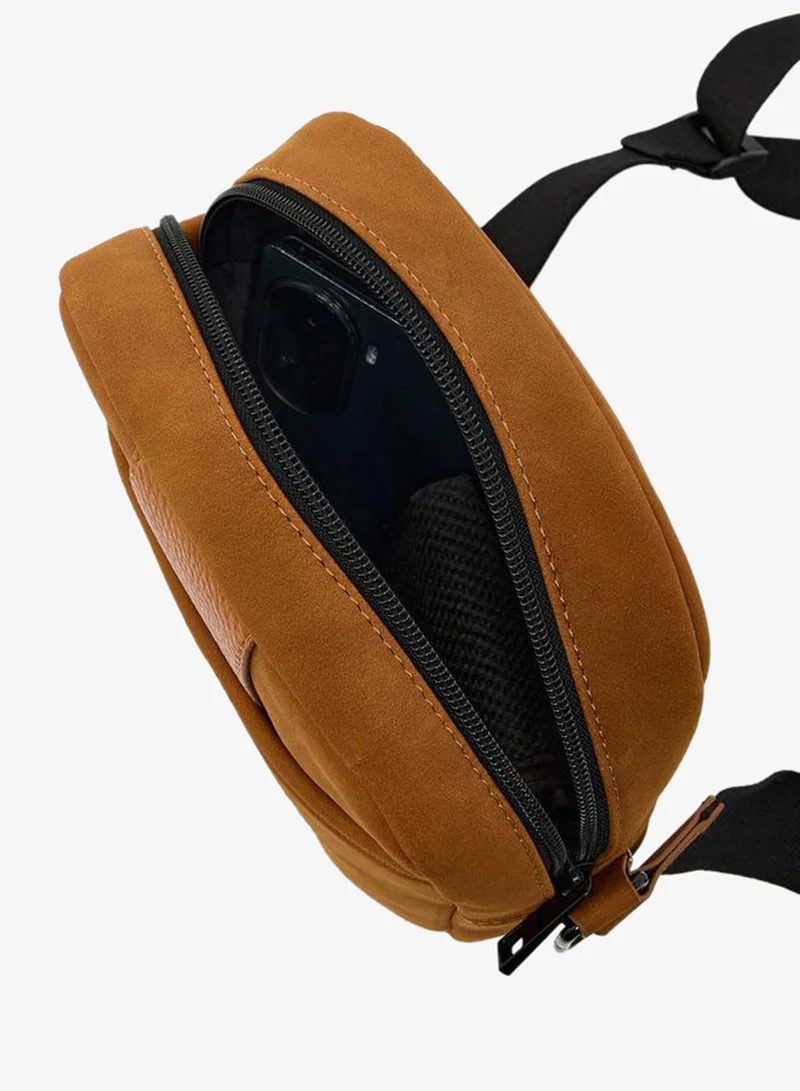 Duchini TAN Men Adjustable Strap Crossbody Bag for Men | Best Price UAE