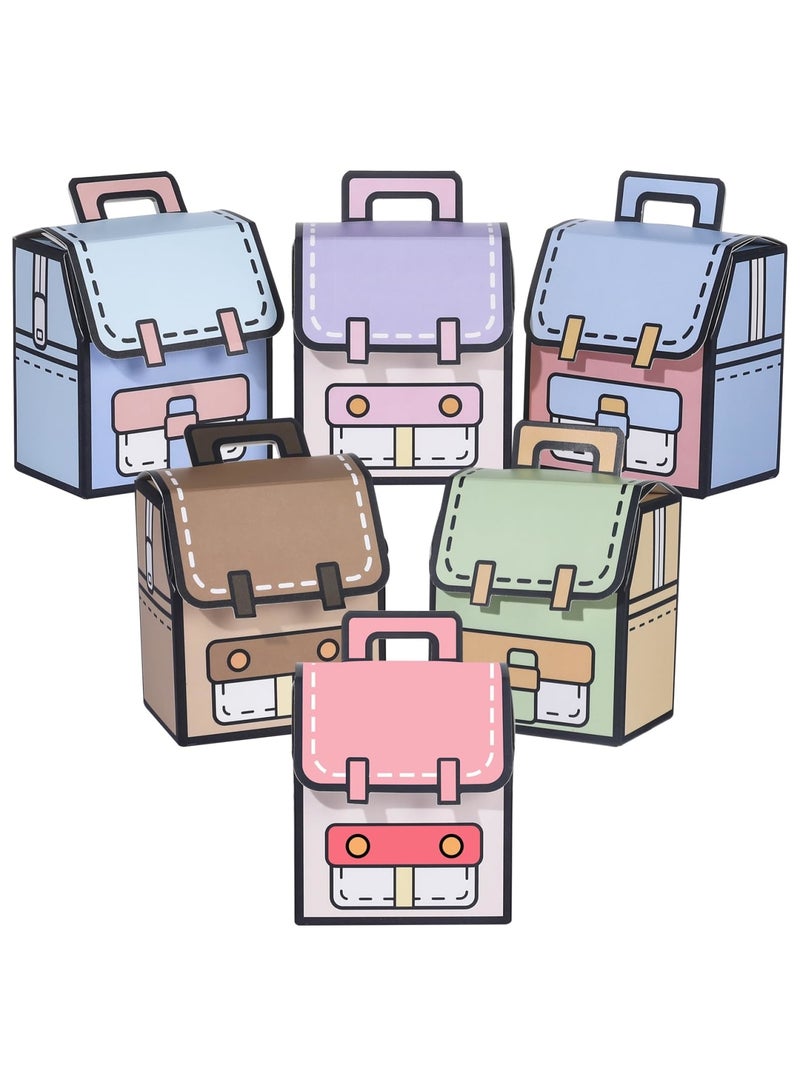 SYOSI 30 Pcs Back to School Gift Boxes, Backpack-Shaped Treat Candy Boxes, Small Goodie Bags for First Day of School, Party Favors, Classroom Decor, Bulk Set for Preschool - Image 1