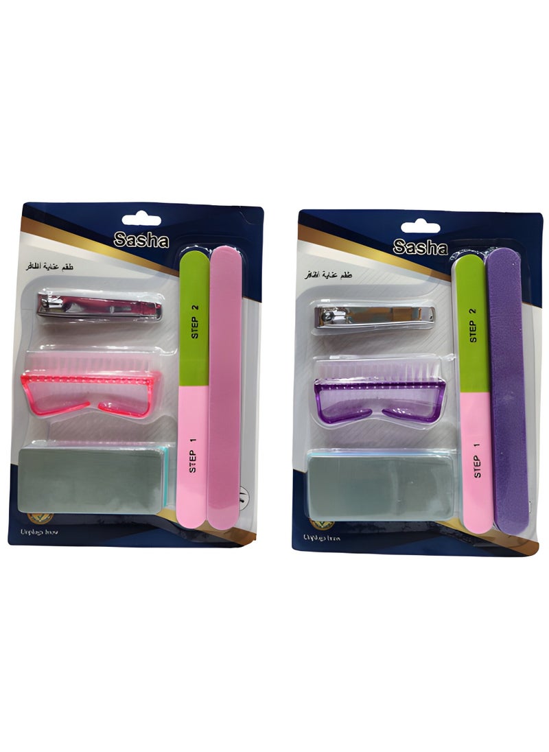 Sasha Two Pieces A Nail Care set Consisting of 5 Pieces That Are Distinguished By Ease Of Use And Give a Fairy Touch And an Elegant Look To your Nails  - Image 5