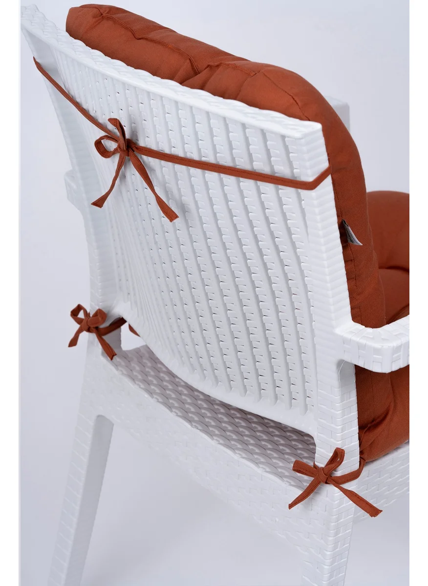 Altın Pamuk Neva Pofidik Tile Backed Chair Cushion Special Stitched Laced 44X88 cm