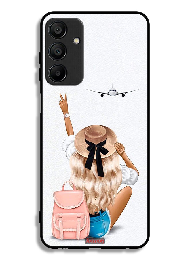 Tolwak Samsung Galaxy A15 4G Protective Case Cover Girl Love Travel - Image 1