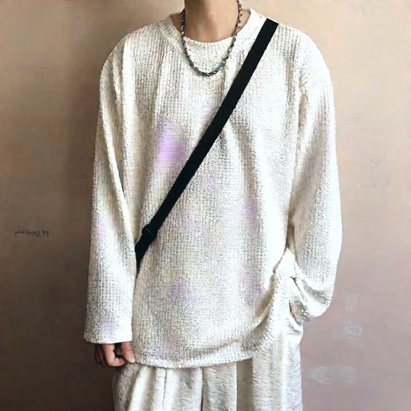 Heavyweight Long Sleeve T-Shirt Casual Loose Fit Layering Top - Image 2