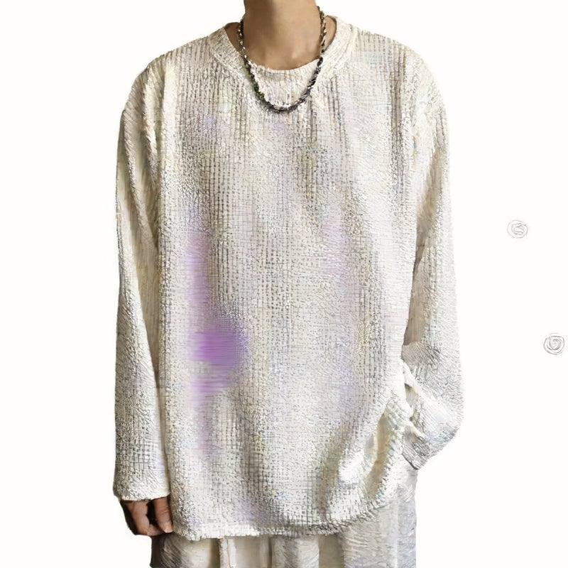 Heavyweight Long Sleeve T-Shirt Casual Loose Fit Layering Top - Image 5