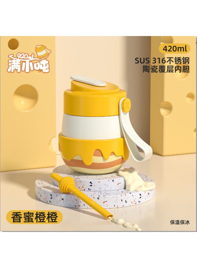 Yibo With Bottledjoy Warm Tons Of Old Flower Mug Pot Large Capacity Sports Kettle Straw Cup
