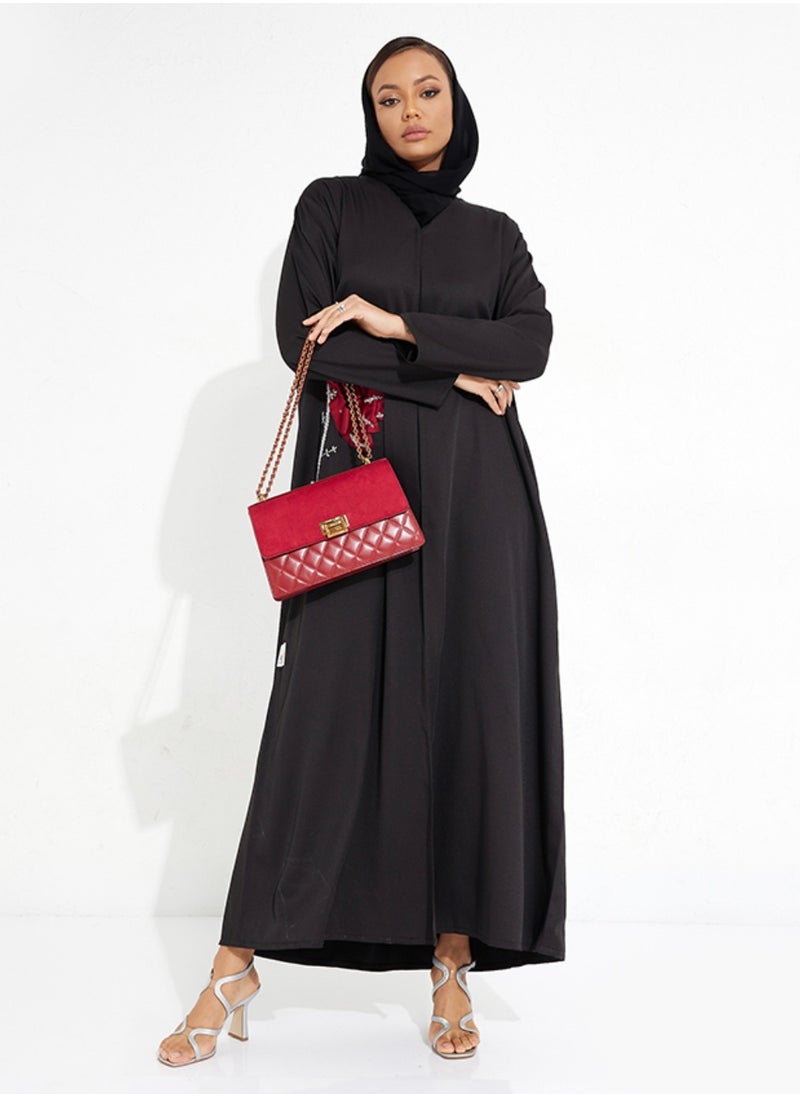 Red Prominent Abaya