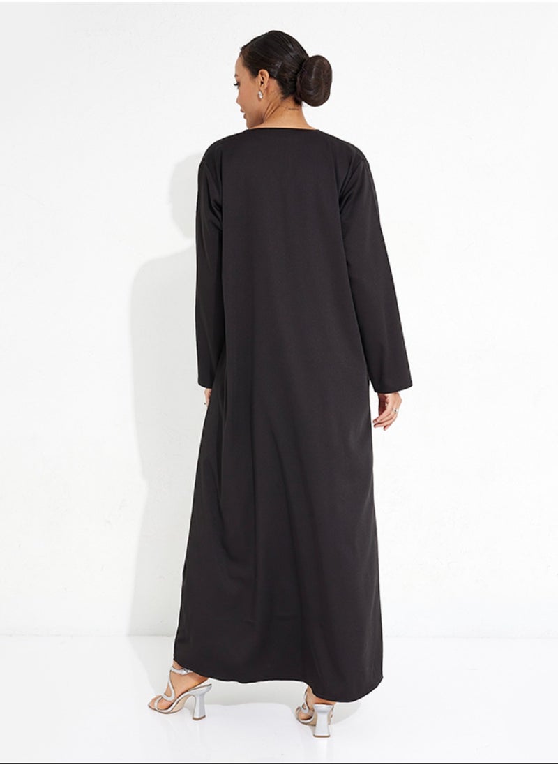 Red Prominent Abaya