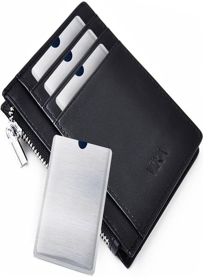 Topmeg RFID Blocking Sleeve Anti Theft 4 Credit Card & 2 Passport Holder Wallet Pocket - Image 5