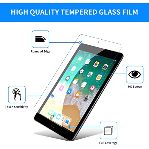 avakot-2 Pack Screen Protector for iPad 6th Generation 9.7 Inch, Anti-Scratch Tempered Glass Film for iPad 5th Gen/Air 2/Air 1/Pro 9.7, Touch Sensitive Tempered Glass Screen Protector for iPad 9.7 - Image 5