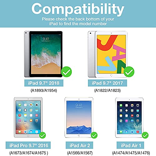avakot-2 Pack Screen Protector for iPad 6th Generation 9.7 Inch, Anti-Scratch Tempered Glass Film for iPad 5th Gen/Air 2/Air 1/Pro 9.7, Touch Sensitive Tempered Glass Screen Protector for iPad 9.7 - Image 2